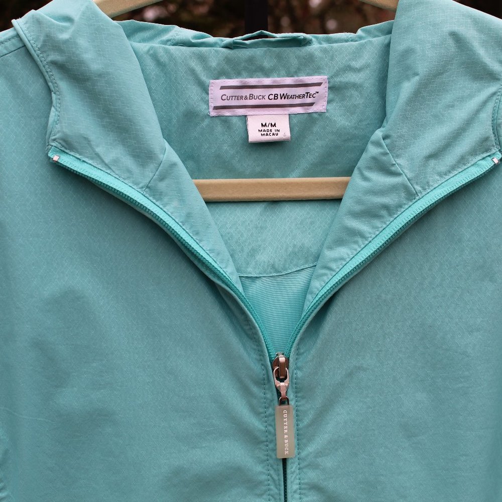 Cutter & Buck CB Weathertec Tonal-Print Hooded Windbreaker